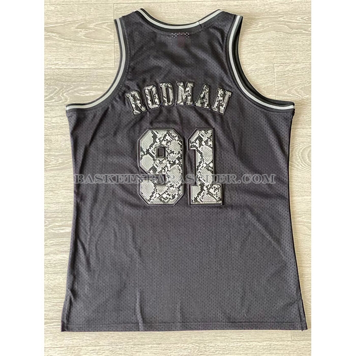 Maillot Chicago Bulls Dennis Rodman NO 91 Mitchell & Ness 1997-98 Noir1